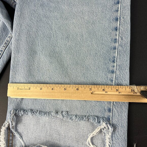 VTG 90s Levi's Silver Tab Jean Junior 28x30* Loose Blue Distressed Denim Tag 7Jr - Picture 13 of 16